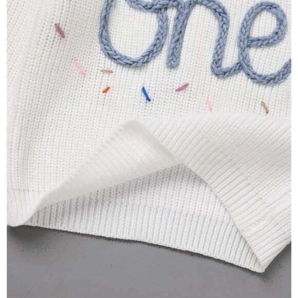 Baby Girl 1st Birthday Outfit Fall Baby Knit Sweater Chunky Baby Sweater Infant - Picture 4 of 5